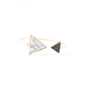 Bracelet asymétrique marbre triangle