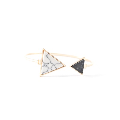Bracelet asymétrique marbre triangle