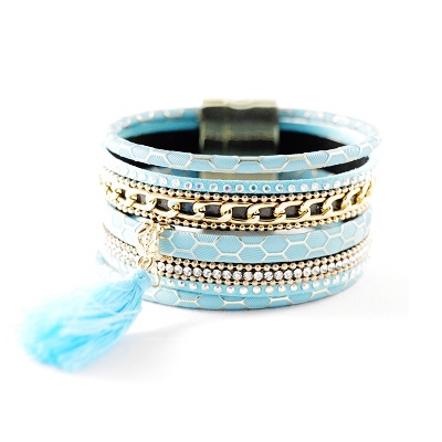 Bracelet manchette Turquoise
